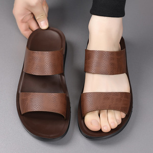 Sandalias de Verano para Hombre, Punta Abierta, Suela de EVA, Color Sólido, Fáciles de Poner, Cómodas para Uso en Exteriores - Product Image 2