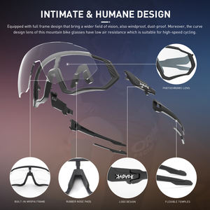 <span class=keywords><strong>Gafas</strong></span> de Ciclismo Deportivas Fotocromáticas <span class=keywords><strong>Kapvoe</strong></span> para Hombre y Mujer, <span class=keywords><strong>Gafas</strong></span> de Ciclismo de Montaña MTB, <span class=keywords><strong>Gafas</strong></span> de Sol para Ciclismo - Product Image 4