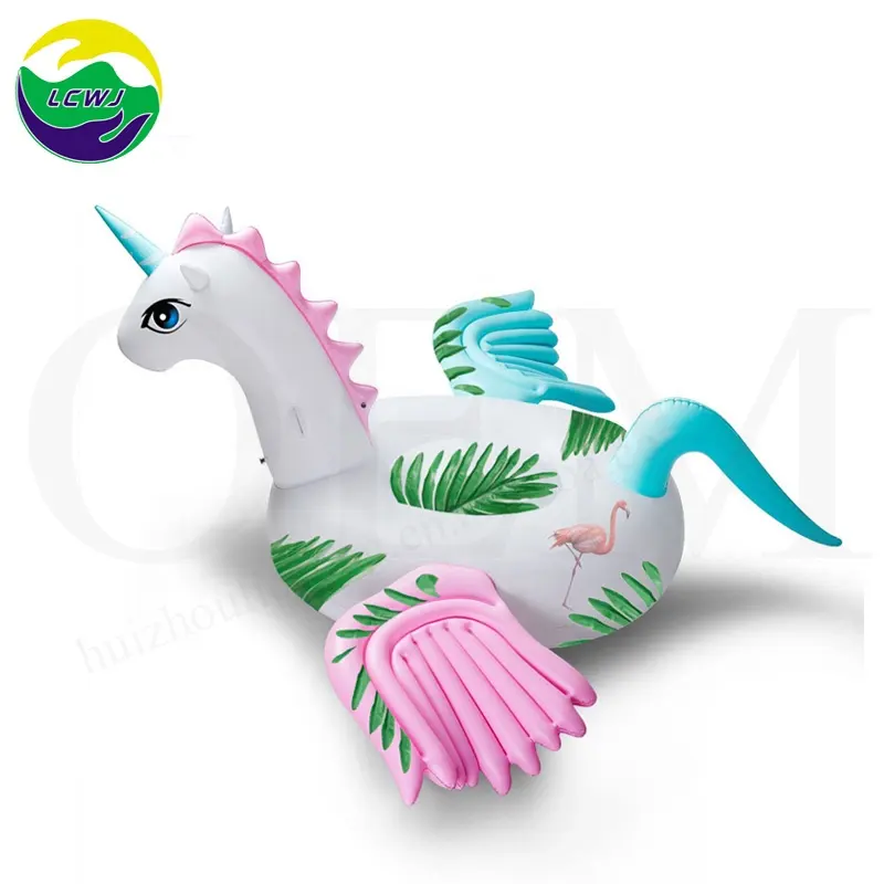 OEM personalizzato arcobaleno unicorn Galleggiante Gonfiabile Pegasus Piscina Galleggianti