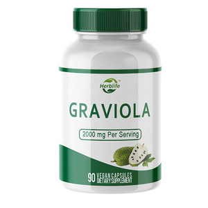 Haccp OEM ODM Graviola Soursop Capsules <b>Supplement</b> Soursop Leaves Capsules for Immune Support & Antioxidant Support - Product Image 1