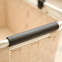 Panier de rangement portable en nylon, étanche et écologique, pour pique-nique, courses au supermarché, jouets, articles divers, vêtements sales et collations