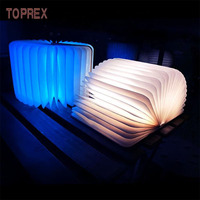 Lampe en bois USB portable et pliable certifiée CE RoHS Petites lampes LED blanches chaudes pour la décoration intérieure et la chambre à coucher