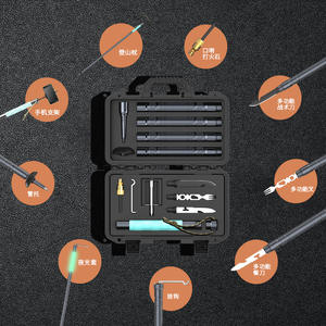Bastones de Trekking Plegables Multifuncionales de Aleación de Aluminio, 3 Secciones, Luminosos en la Oscuridad, Set de Equipo de Senderismo para Aventuras al Aire Libre - Product Image 1