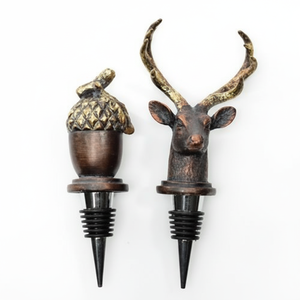 Luxury Shiny Chrome Metal Eco-Friendly Bottle <b>Stopper</b> for Modern Bar Decor and Elegant Dinner Party Settings - Product Image 1