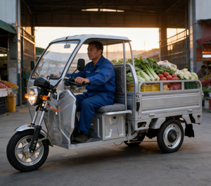 Tricycle cargo imperméable, tricycles électriques résistants à l'usure, livraisons sur courte distance, véhicules pour opérations logistiques - Product Image 6