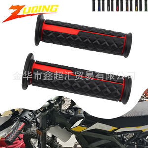 Zuqing Motorcycle Handlebar Grips Red Black Anti Slip Wear Resistant Universal For Dirt Bike ATV - Product Image 1