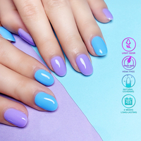 Vente chaude Gel Vernis À Ongles Ensemble Boîte Couche De Base Professionnel Super Longue Durée Gel De Base Couleur Pure Couche De Finition Et Ensemble De Couche De Base