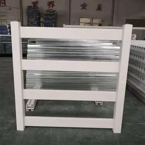 4 rails Clôture pour chevaux en PVC blanc/Clôture pour chevaux en plastique vinyle (stabilisée aux UV)