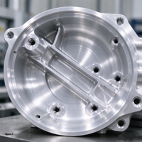 Casing Aluminium Setengah Lingkaran Presisi Tinggi, Dibuat dengan Mesin CNC, Anodized 6061, untuk Motor Elektronik, OEM