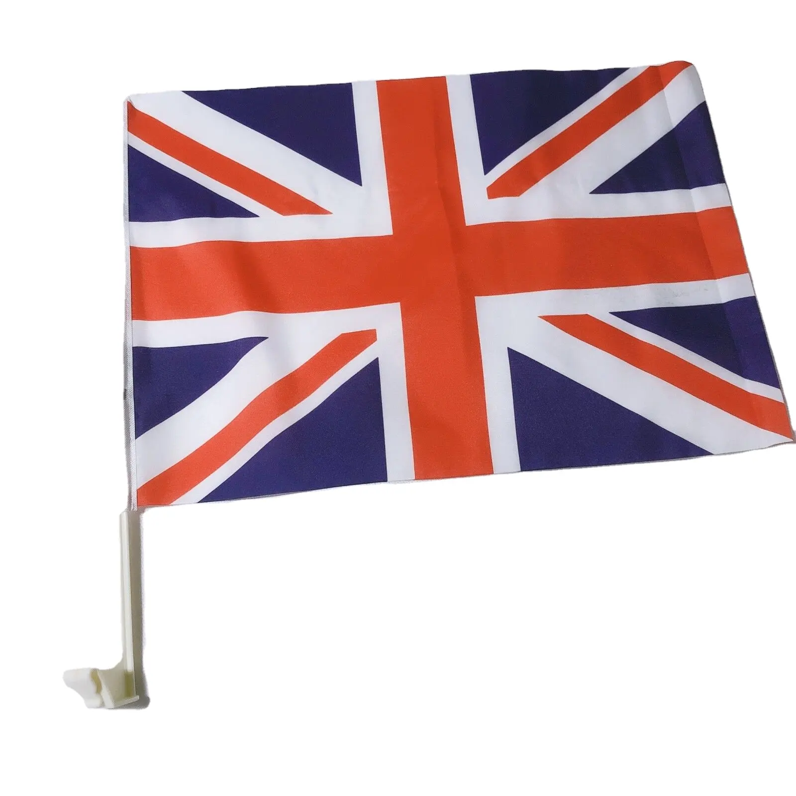 ร้อนขายที่กำหนดเอง12 "X 18" สหราชอาณาจักรอังกฤษอังกฤษรถธงยานพาหนะที่มีเสา