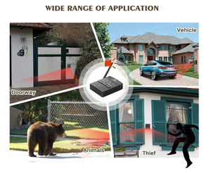 สัญญาณเตือนภัยไร้สายพลังงานแสงอาทิตย์สำหรับทางเข้าบ้าน เสียงไซเรนเตือนภัย ตรวจจับความเคลื่อนไหวของมนุษย์ เสียงดัง ใช้ภายนอกอาคาร กันน้ำ เซ็นเซอร์ตรวจจับความเคลื่อนไหว - Product Image 3