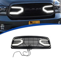 Pour Dodge RAM 1500 02-05, remplacement de la calandre avant éclairée de style Martin