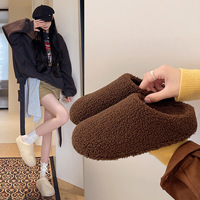 Chaussures décontractées à bout renforcé semi-ouvertes, douces et confortables, nouvelle collection automne-hiver 2025