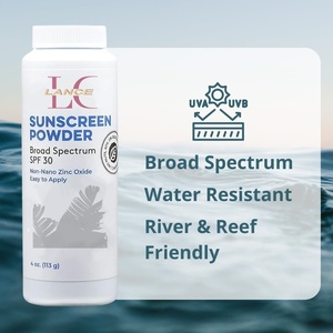 Poudre solaire minérale à l'<span class=keywords><strong>oxyde</strong></span> <span class=keywords><strong>de</strong></span> <span class=keywords><strong>zinc</strong></span> sans <span class=keywords><strong>nano</strong></span>-particules, sans benzène, entièrement naturelle, marque Lance Private Label, SPF 30 PA+++, résistante à l'eau et à la transpiration - Product Image 3