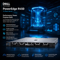 Plataforma de Servidor Web Dell PowerEdge R450 1U, Doble Intel Xeon Escalable, Lista para Almacenamiento