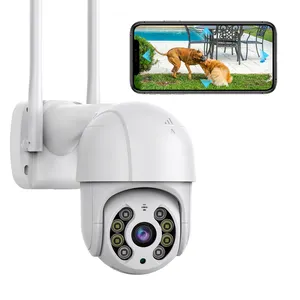 Hot 1080P 5MP ICSEE Outdoor Camera Wifi Smart SD Card PTZ IP Auto Tracking 2 Way Audio 4K Wireless Surveillance Network Camera