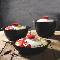 Marmite en céramique multi-taille, casserole créative en céramique pour restaurant, pot à soupe ouvert pour la maison, offre spéciale