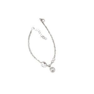 Pulsera de Plata de Ley S925 con Perlas Naturales de Agua Dulce en Forma de Bola, Joyería para Uso Diario de Mujer - Product Image 5