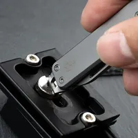 Draagbare Roestvrijstalen Mini Diy Oem Huis Buitenkeuken Sleutelhanger Fruitmes Multi-Functionele Opvouwbare Scherpe Open Doos Tuin