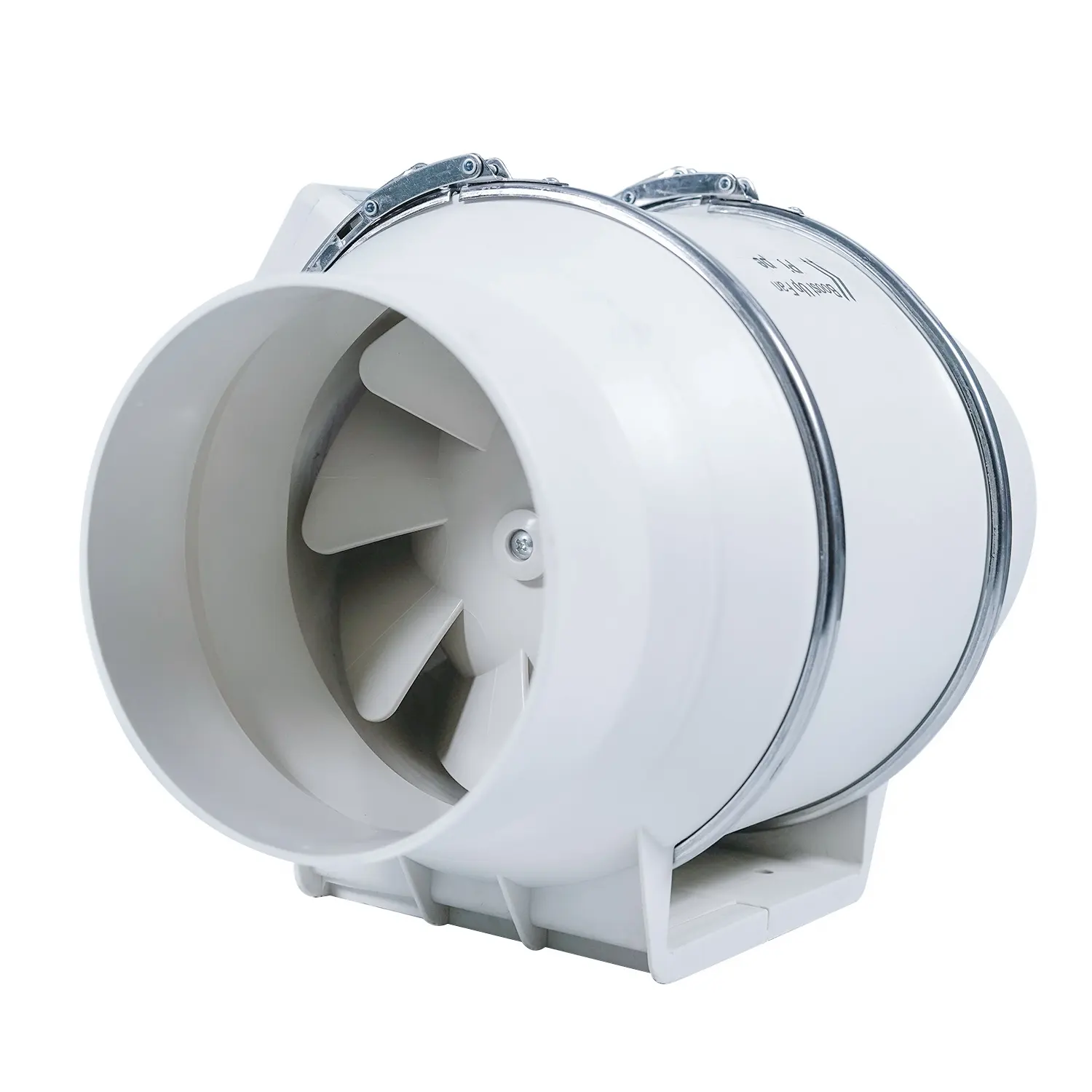 Ventilador de montaje en pared axial HVAC negro hidropónico para conductos redondos instalar ventilador extractor Baño