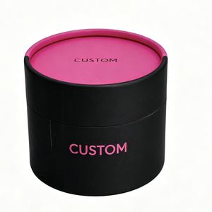 Boîte en papier cylindrique avec logo personnalisé, tube d'emballage cadeau pour parfum, huile essentielle, thé, nourriture, cosmétiques, aromathérapie - Product Image 1