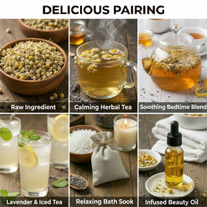 Tisana di Camomilla Essiccata OEM con Etichetta Privata, Confezione Personalizzata, Infuso Floreale 100% Puro e Naturale, Tè Calmante per il Sonno, Produzione - Product Image 4