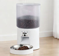 Distributeur automatique de nourriture pour chat 4L en plastique, contrôle par application, double alimentation, bol en acier inoxydable, 3 versions pour l'intérieur et les voyages