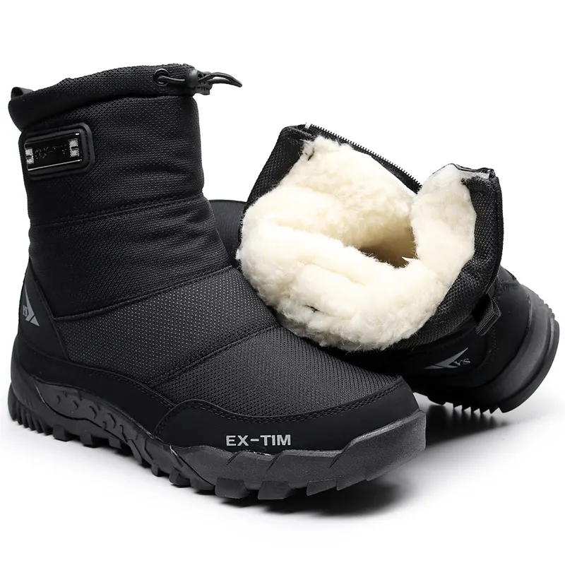 Wholesale high quality winter thicken outdoor men snow boots warm