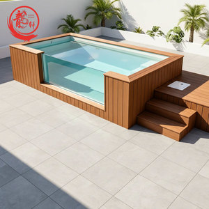 <span class=keywords><strong>Piscine</strong></span> <span class=keywords><strong>hors</strong></span>-sol compacte en fibre de verre pour complexe hôtelier, <span class=keywords><strong>jacuzzi</strong></span> et spa pour enfants avec bassin en bois pour usage domestique - Product Image 1
