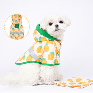 Joymay jas hujan anak anjing, mewah tahan air dapat dilipat musim panas ponco hewan peliharaan dengan topi untuk anjing kecil harga - Product Image 1