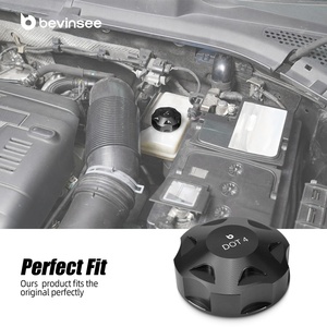 BEVINSEE 1x Tapa del Depósito de Líquido de Frenos para VW Polo 5 GTI 1.4 1.8 <span class=keywords><strong>TSI</strong></span> 2008-2018 para Audi S3 A3 8V 2013-2020 # 5Q0611349B - Product Image 6