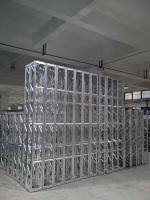 Estructura de Aluminio para Exhibición, Iluminación Portátil para Eventos, Luces LED para Escenario, Sistema de Techo de Aluminio con Torre Elevadora y Toldo