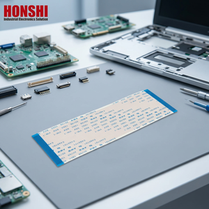 FPC ชุบทองสายไฟยืดหยุ่น AWM 20706 105C 60V VW-1 0.5มม. 4P/6/8/10/12/14/16/20/26/30/40/40/45/50/54/60/68/80พิน - Product Image 1