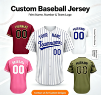 Jersey Baseball Berkualitas Tinggi, Bernapas, Ukuran Besar, Lengan Pendek, Custom