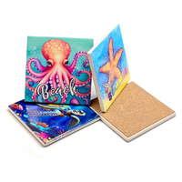 Sous-verres carrés en résine vierges personnalisables, résistants à la chaleur, pour DIY, avec logo personnalisé, pour la maison et le bar
