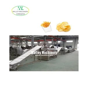 Factory Supply Price Industrial Potato Processing Line Washing Peeling Cutting Freezing Potatoes For Chips French Fries