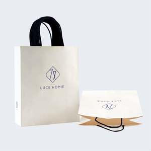 Sacs en papier kraft personnalisés KM, blancs, pour la livraison à emporter au restaurant, pour la nourriture et le lait, sacs en papier à emporter - Product Image 4