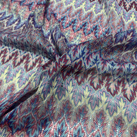 Tissu tricoté jacquard teint en fil, ajouré, multicolore, idéal pour les robes d'été pour femmes - Meilleures ventes