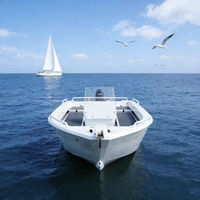 Barco de Pesca de Agua Salada, de Aluminio, para Alta Mar, 4.88m, Sin Cabina, Barco de Pesca de Aluminio