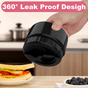 Thermos à soupe isotherme noir de 12 oz à large ouverture pour aliments chauds, récipient à lunch en acier inoxydable anti-fuite pour enfants, boîte à nourriture - Product Image 4