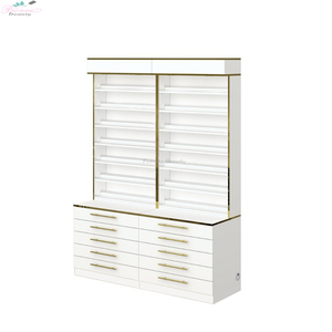 Tùy chỉnh gỗ hiện đại Sơn Móng Tay tủ giá sàn trang điểm gel sơn móng tay Hiển thị trường hợp với khóa - Product Image 3