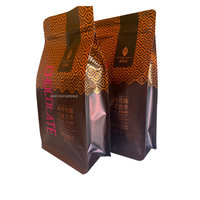Sachet d'emballage personnalisé en forme de pièce de monnaie octogonale en chocolat au beurre de cacao pur, avec impression couleur bronze et or rose, fabriqué en Chine