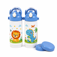 Promotion : Bouteille isotherme personnalisable en acier inoxydable avec paille, vierge pour sublimation, pour le voyage, le sport et l'extérieur, idéale comme cadeau ou pour l'eau.