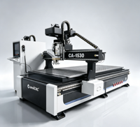 Machine de fraisage CNC pour le bois 1530 ATC, machine de découpe et de sculpture du bois, équipement de travail du bois avec changeur d'outils linéaire ou automatique