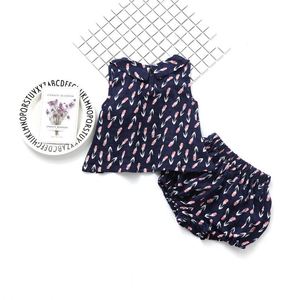 Vêtements de mode pour bébés en gros, combinaison courte d'été pour bébés - Product Image 4