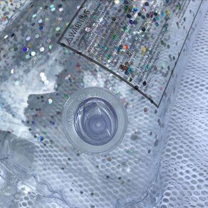 Interesting Life Transparent Sequined Inflatable <b>Hammock</b> 130x70cm Floating Lounger For Adults Pool Use - Product Image 3