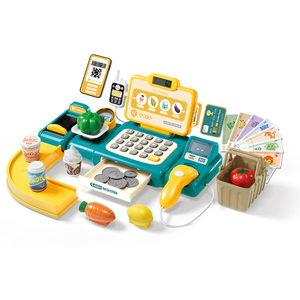 Giocattoli di Alta Qualità QS per Supermercato, Registratore di <span class=keywords><strong>Cassa</strong></span> Elettrico in Plastica a 2 Colori, Gioco di Ruolo per Bambini - Product Image 1