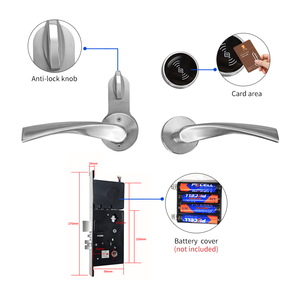 Manopole moderne semplici porte interne con lucchetto maniglia della porta di lusso maniglie delle porte - Product Image 4