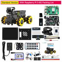 Modelos grandes AI Raspbot V2 Mecanum Wheel Car basado en OpenCV y programación Python para ROS2 Humble Raspberry Pi 5
