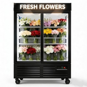Vitrina Refrigerada Vertical de Tres Puertas para Exhibición Floral, Refrigerador Comercial para Conservación de Flores Frescas - Product Image 3